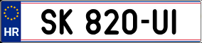 Trailer License Plate